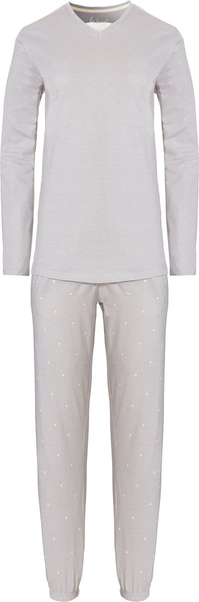 By Louise Dames Pyjama Set Lang Grijs - Maat S
