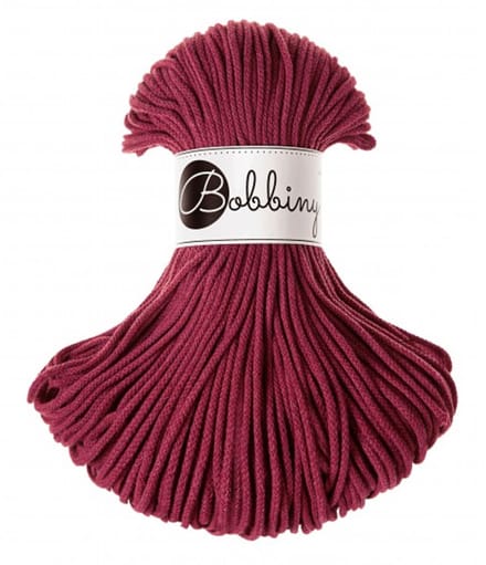 Bobbiny Junior 3mm Wine Red (wijnrood)