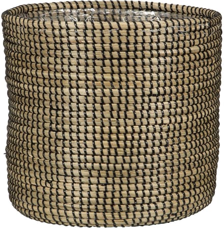 Mand Planter, Zwart, 24cm