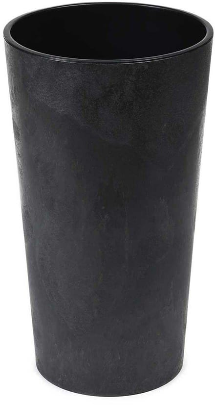 Black Concrete - Bloempot - Modern design - Duurzaam - Geometrisch