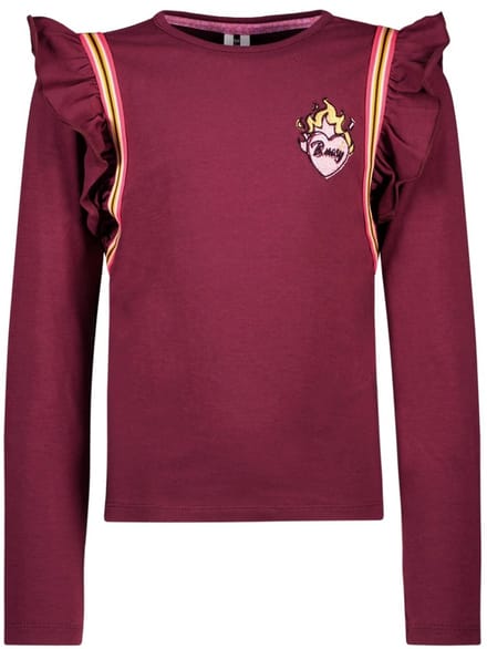 B.Nosy - Meisjes shirt Tess - Rood