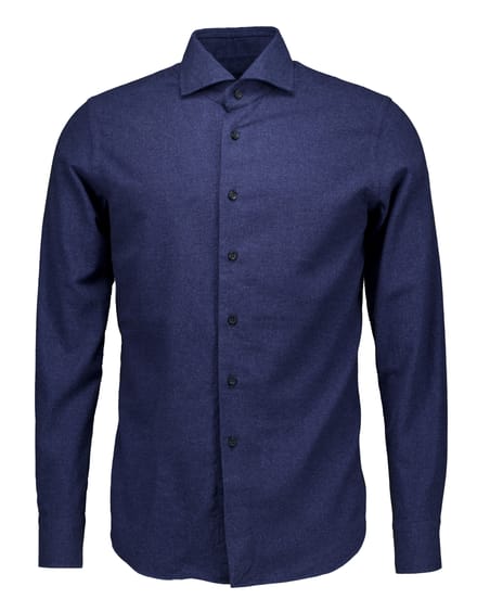 Xacus Washed Shirt Lange Mouw Overhemden Donkerblauw 721ml/31148