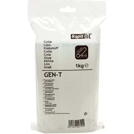 Rapid Gen-T - Lijmpatronen 12x190 mm - 1KG zak - Transparant