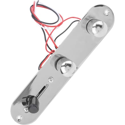 Plaque de contrôle de guitare Métal pour TL Chromé Précâblé Remplacement Accessoires Argent white