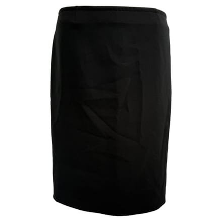 Joseph midi kokerrok in zwart polyester