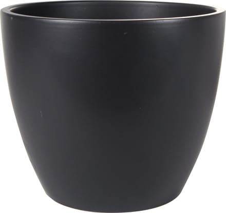 Ter Steege Bloempot - zwart - glans - Scandinavisch - 33 x 28 cm - plantenpot