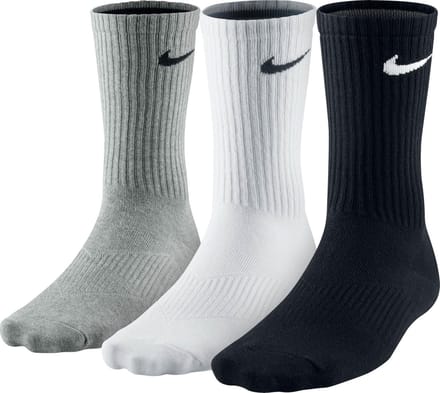 Nike Sokken - Unisex - wit/zwart/grijs Maat M