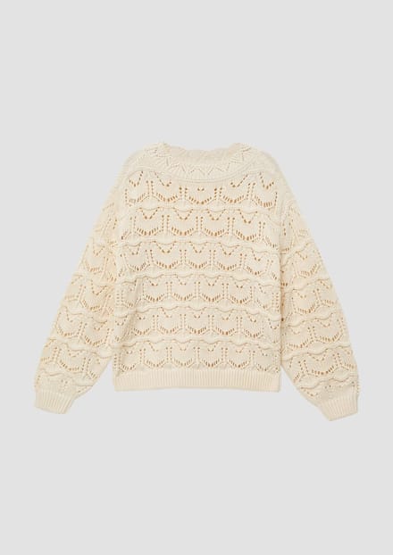 s.Oliver Pullover Offwhite Maat: 128/134 | Truien Outlet | kids | Ecru