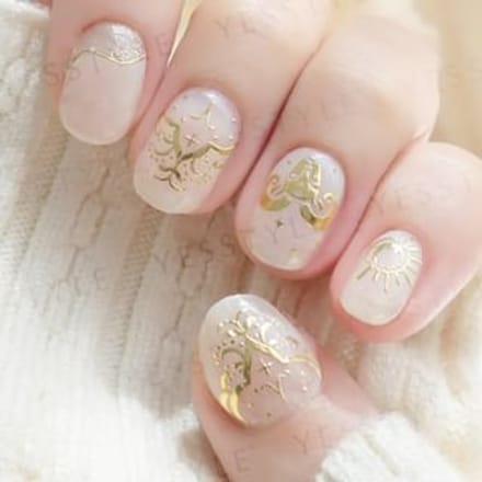 Lunacaca - Aries Constellation Nail Art Stickers 24 pcs