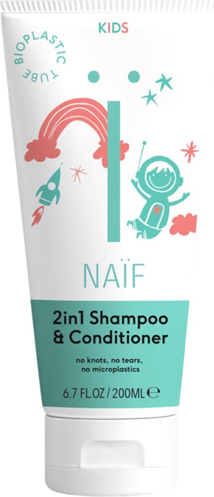 6x Naif 2 in 1 Shampoo & Conditioner Kids 200 ml