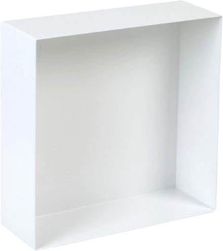 Plieger Inbox - Inbouwnis - Opbouwnis - RVS - 30 x 30 x 10 cm - Wit