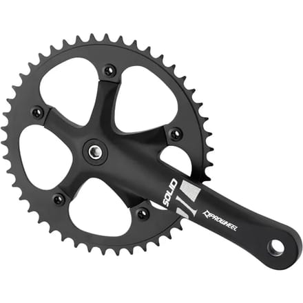 Prowheel Solid Crankstel Zwart 170 mm / 48t