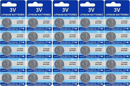 Maxenza CR1620 Lithium Knoopcel Batterijen - 25 Batterijen