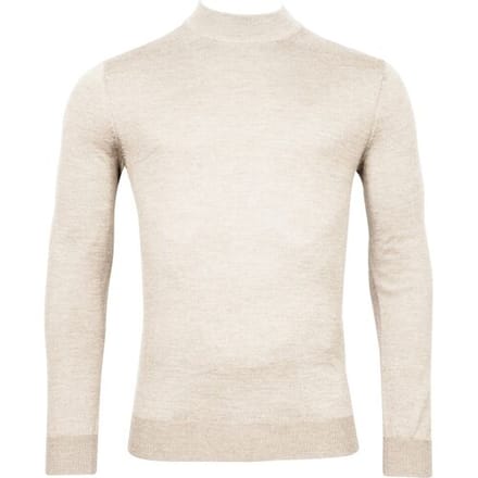 Thomas Maine Trui Turtleneck Single Knit Natural / male