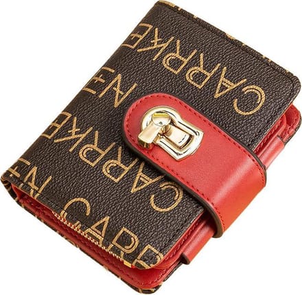ZILOU® Portemonnee - Dames - Compact - Bruin
