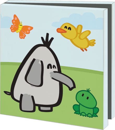 Kaartenmapje met env, vierkant: Ellie the Ellie, Art Wise