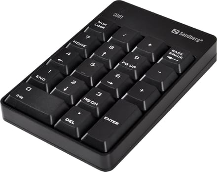 Sandberg Wireless Numeric Keypad 2 – Draadloos Numeriek Toetsenbord met USB Ontvanger