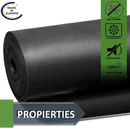 Multifunctionele Rubberplaat 10 cm x 1 m - Anti-slip, Duurzaam en Weerbestendig