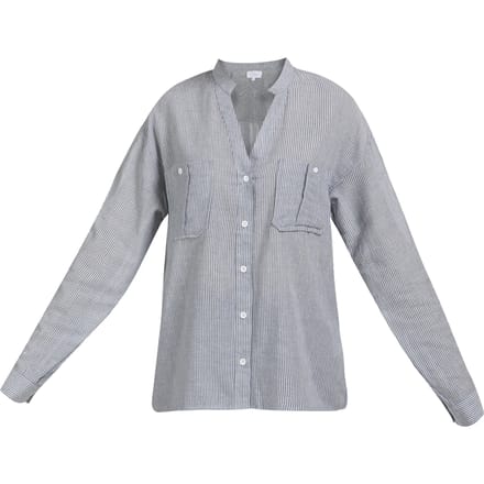 usha overhemdblouse Dames marine gestreept