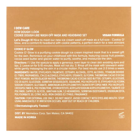I Dew Care, How Do Eye Look, Ensemble masque et bandeau lavables, 100 ml (100 ml) brown