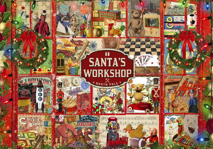 Bluebird Puzzle kerst legpuzzel Santas Workshop - 2000 stukjes.