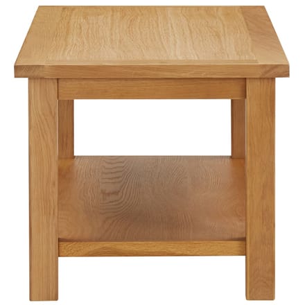 vidaXL - Salontafel - 90x45x40 - cm - massief - eikenhout
