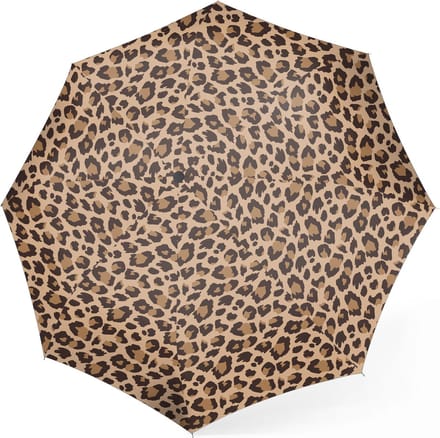Reisenthel Umbrella Pocket Duomatic Opvouwbare Paraplu - ø 97 cm - Leo Macchiato Bruin