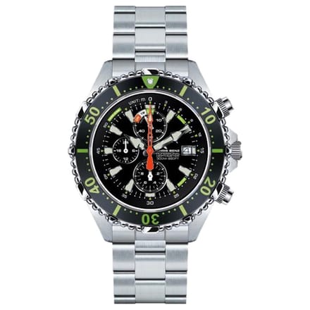 Chris Benz - CB-C300X-G-MB - Duikershorloge - Unisex - Quartz