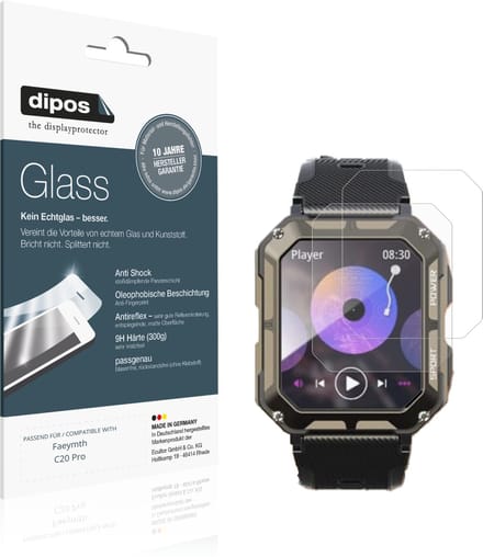 dipos – 2x Matte Pantserfolie geschikt voor Faeymth C20 Pro | 9H Screenprotector