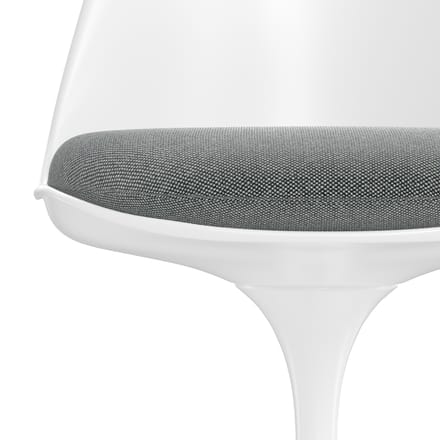 Knoll International Saarinen Tulip Stoel - Hallingdal 65 (166) - black white - wit