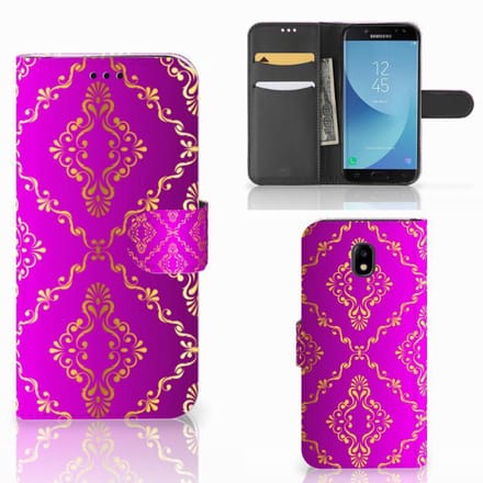 Wallet Case Samsung Galaxy A30 Barok Roze