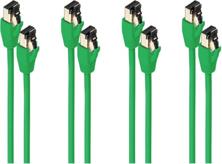 Patchkabel cat 8.1 F/FTP PIMF LSZH grün 2,0m--VE4