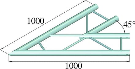 ALUTRUSS BILOCK BQ2-PAC19H 2-way Corner 45°