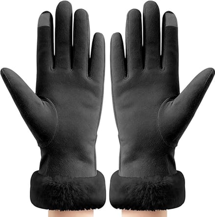 Handschoenen - Dames - Warme Handschoenen - Touchscreen - zwart - One size