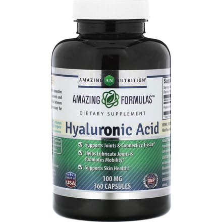 Amazing Nutrition, Acide Hyaluronique, 100 mg, 360 capsules