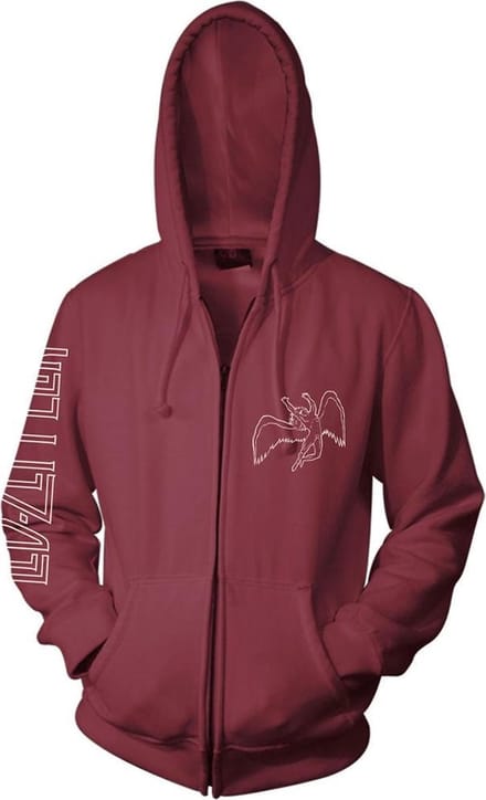 Led Zeppelin Symbols Heren Vest met capuchon - kastanjebruin - S