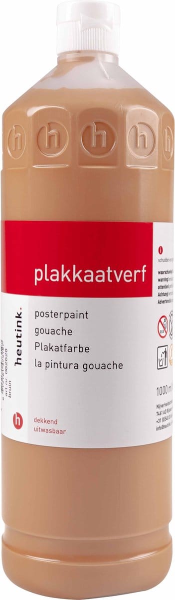 Plakkaatverf Heutink lichtbruin - flacon à 1000ml