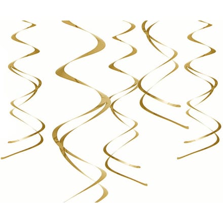 Partydeco - Swirl deco goud