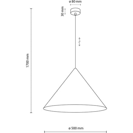 TK-Lighting CONO Hanglamp E27 Beżig - Modern Loft Design