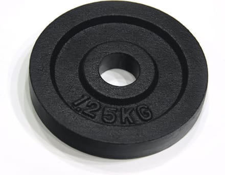 RS Sports Halterschijven - Gietijzer - 2 x 1,25 kg - Ø 30 mm