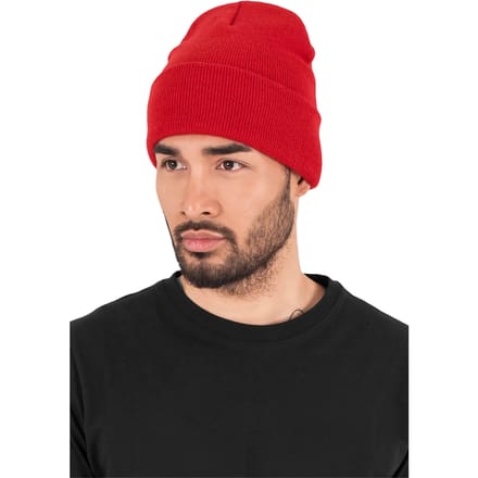 Flexfit - Heavyweight Long Beanie red one size Beanie Muts - Rood