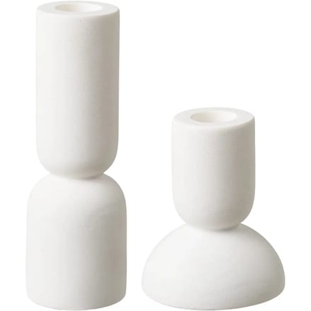 Åse kandelaar set van 2 wit.