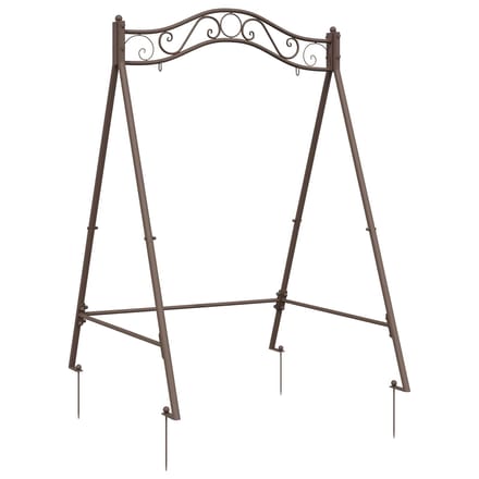 vidaXL - Schommelframe - Antiek - Bruin - 113 - x - 121,5 - x - 168 - cm - Staal