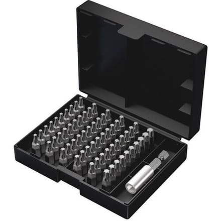 Wera 5057909001 61-delige Bit-Safe Universal Bitset in cassette - Torx