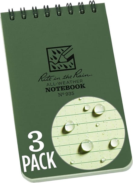Waterdicht Notitieboek Universeel Patroon Spiraalgebonden Set van 3