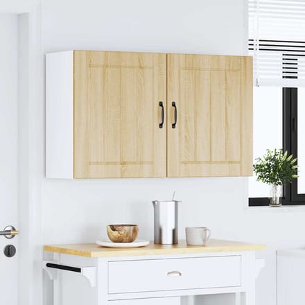 vidaXL - Keuken - Wandkasten - 2 - stuks - "Lucca" - Sonoma - Eiken - Geperst - Hout