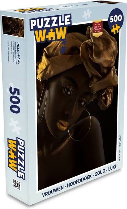 Puzzel Vrouwen - Hoofddoek - Goud - Luxe - Legpuzzel - Puzzel 500 stukjes