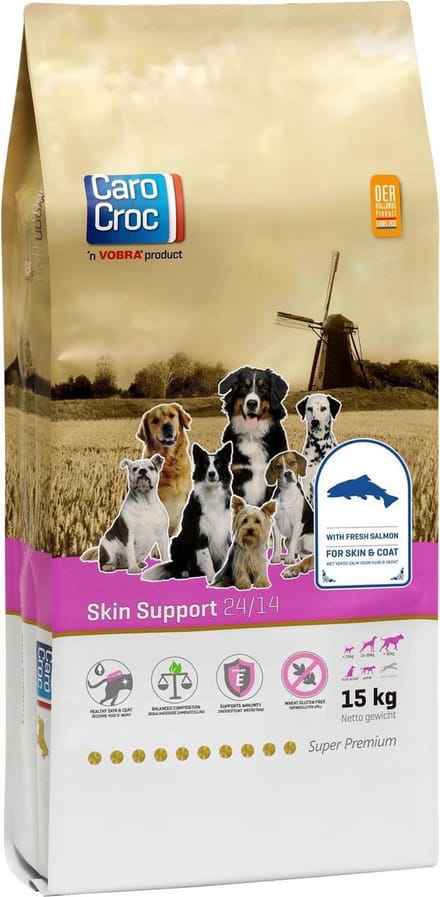 Carocroc Skin Support - Gevogelte/Granen/Vis - Hondenvoer - 15 kg