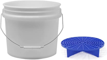 Transparante Wasemmer met GritGuard Inzetstuk - 12,5 Liter