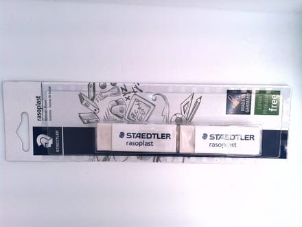 Staedtler Professionele Rasoplast gom - Gum - Gummen - Blister van 2 stuks -2 pack